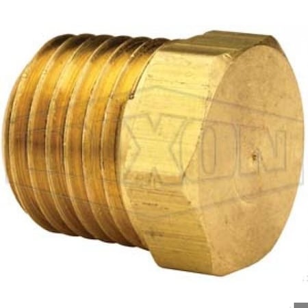 Dixon Hex Head Plug, 1 in Nominal, MNPT End Style, Brass 1631600C